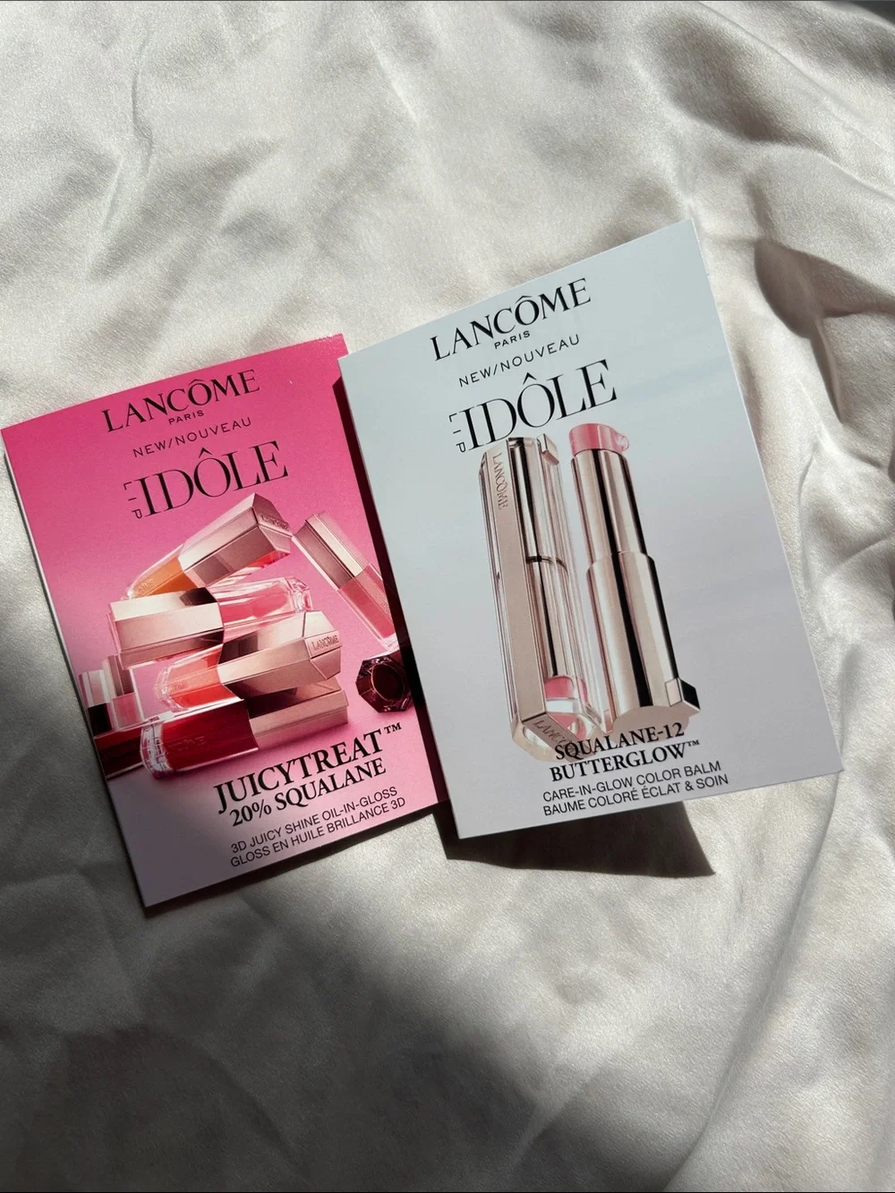 Lancome Idole lip samplers